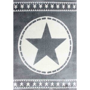 Kusový koberec Hvězda šedý, Velikosti 70x140cm