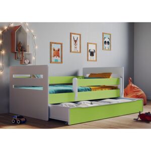 Ourbaby Dětská postel TOMI s úložným prostorem Velikost postele: 160x80 cm, Barva postele: Zelená