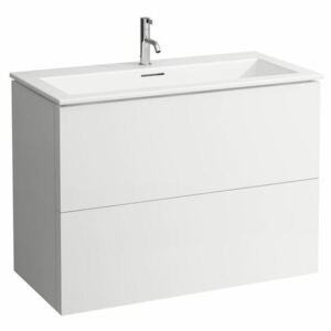 Koupelnová skříňka s umyvadlem Laufen Kartell By Laufen 100x50x72,5 cm bílá mat H8603376401041