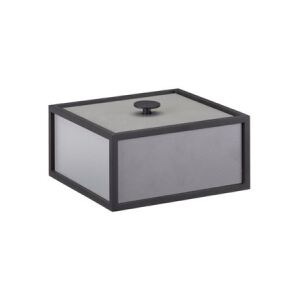 Úložný box Frame Dark Grey 14x14 cm