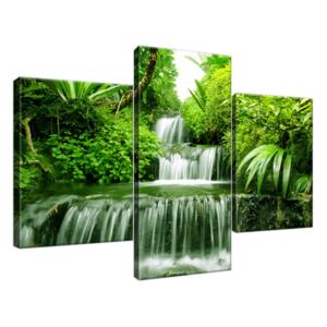 Obraz na plátně Vodopád v deštném pralese 90x60cm 2353A_3B