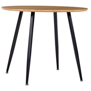 Jídelní stůl Schullte - dubový a černý - MDF | 90x73,5 cm