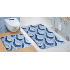 Bellatex Koupelnová SADA ULTRA 60x100+60x50cm Kapky modré
