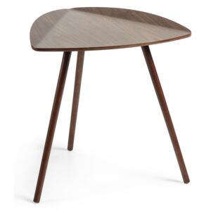 Tmavý dřevěný odkládací stolek LaForma Damaris