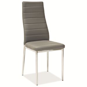 Jídelní čalouněná židle H-261 ekokůže šedá