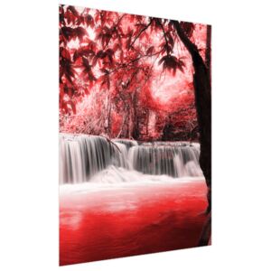Fototapeta Vodopád v červené džungli 150x200cm FT2552A_2M