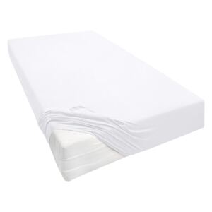 Biberna Žerzejové napínací prostěradlo, 90–200 x (90–100 x 200–220 cm, bílá)