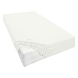 Biberna Žerzejové napínací prostěradlo, 90–200 x (90–100 x 200–220 cm, krémová)