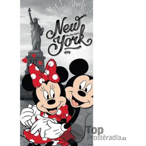 TOP Osuška 70x140 Mickey & Minnie v NY