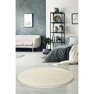 Krémově bílý koberec Milano, ⌀ 90 cm