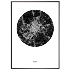 Madrid map - 50x70cm - 850 Kč Obraz