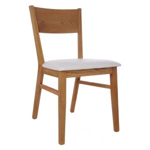 Masivní dubová polstrovaná židle Mika