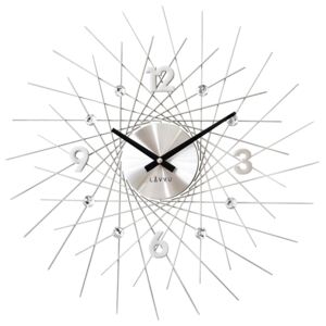 Designové paprskovité stříbrné hodiny LAVVU CRYSTAL Silver Lines LCT1050 (POŠTOVNÉ ZDARMA!!)