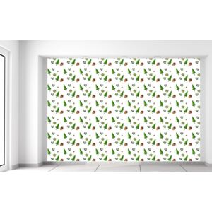Gario Fototapeta Zelené stromky a žaludy Materiál: Latexová (lepidlo zdarma), Velikost: 200 x 135 cm
