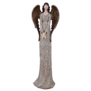 Anděl Bea, hnědá, stojící, 48 cm, ASS Ego Dekor EGO-713370