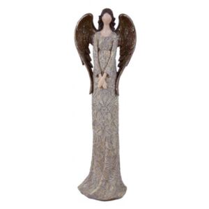 Anděl Bea, hnědá, stojící, 39 cm, ASS Ego Dekor EGO-713362