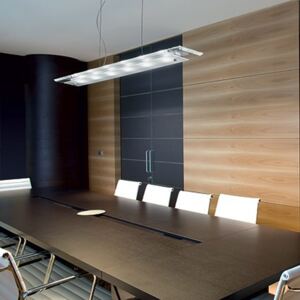 LED závěsné svítidlo Ideal lux Office SP6 007465 6x3W -leptané sklo