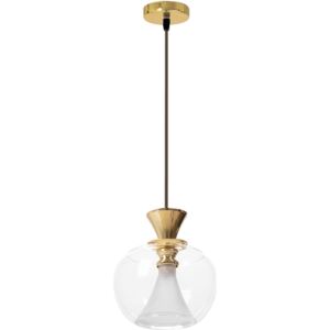 TOOLIGHT - Skleněná závěsná stropní lampa zlatá APP902-1CP