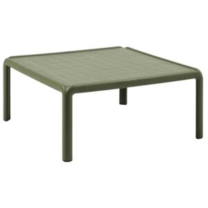 NARDI Zelený plastový zahradní konferenční stolek Komodo Tavolino 70 x 70 cm