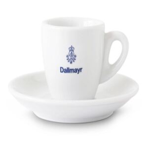 Dallmayr bílý porcelánový šálek s podšálkem 130 ml