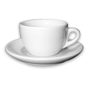 D´Ancap Palermo bílý porcelánový šálek s podšálkem 150 ml