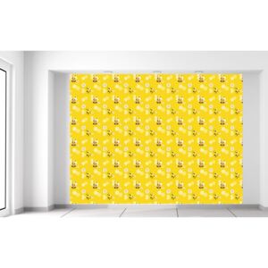 Gario Fototapeta Malé žluté včelky Materiál: Latexová (lepidlo zdarma), Velikost: 200 x 150 cm