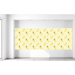 Gario Fototapeta Žluté včelky Materiál: Samolepící, Velikost: 268 x 100 cm