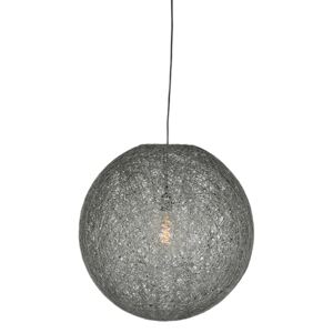 LABEL51 Hanging lamp Twist - Grey - Flax - M Color: Grey