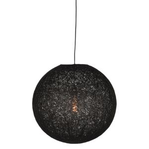 LABEL51 Hanging lamp Twist - Black - Flax - M Color: Black