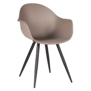 LABEL51 Dining chair Luca - Coffee - Plastic Color: Coffee