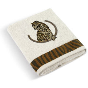 BELLATEX Froté ručník a osuška kolekce Leopard krémová Ručník 50x100 cm