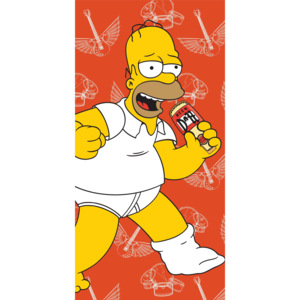 Jerry Fabrics Osuška Homer Simpson JF - 75x150 cm, 100% bavlna