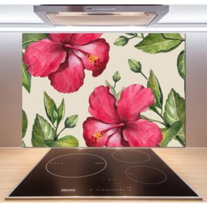 Panel do kuchyně Růžový hibiskus