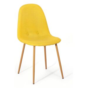 Sada 2 žlutých jídelních židlí loomi.design Lissy