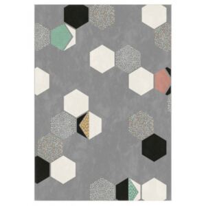 Moderní kusový koberec CAN 18277/073 šedý Rozměr: 120x170 cm