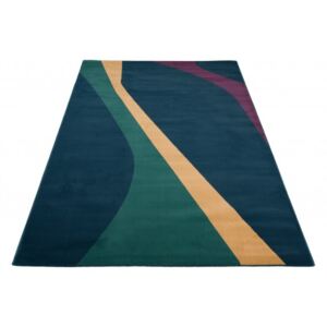 Moderní kusový koberec CAN 18484/096 modrý / zelený / žlutý Rozměr: 140x200