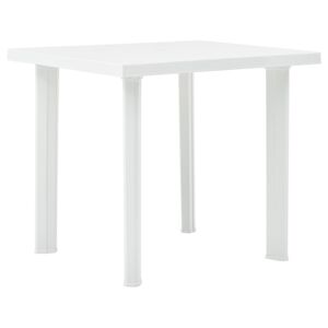 Zahradní stůl bílý 80 x 75 x 72 cm plast