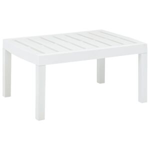 Zahradní stolek bílý 78 x 55 x 38 cm plast