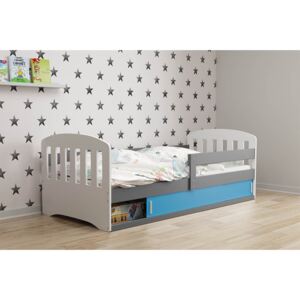 Dětská postel Bohuš 1 80x160 - 1 osoba – Grafitová, Modrá