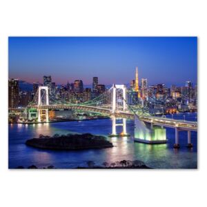 Foto obraz sklo tvrzené Most v Tokio