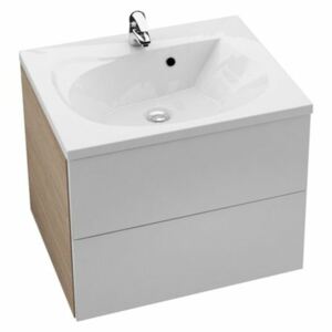 Koupelnová skříňka pod umyvadlo Ravak Rosa 60x49 cm cappuccino/bílá X000000926