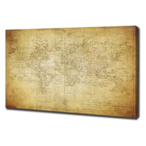 Foto obraz tištěný na plátně Stará mapa světa