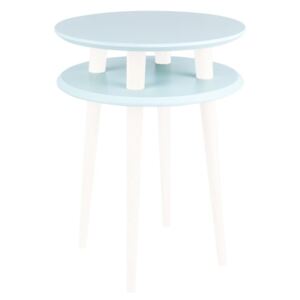 Ragaba Odkládací stolek Iram, 45x45x61 cm, světle tyrkysová/bílá