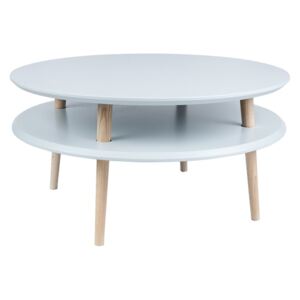 Ragaba Konferenční stolek Iram, 70x70x35 cm, světle šedá/bílá
