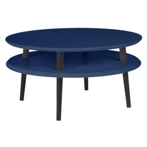 Ragaba Konferenční stolek Iram, 70x70x35 cm, námořní modrá/černá