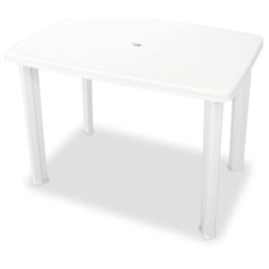 Zahradní stůl - plastový - bílý | 101x68x72 cm