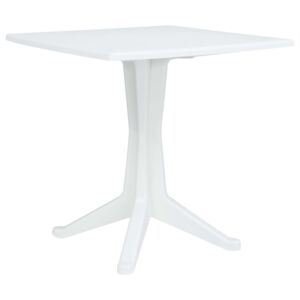 Zahradní stůl - plastový - bílý | 70x70x71,7 cm