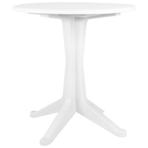 Zahradní stůl - plastový - bílý | 70 cm