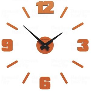 Designové hodiny 10-304 CalleaDesign Michelangelo S 50cm (více barevných verzí) Barva oranžová-63 - RAL2004