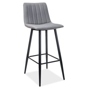 Barová židle ALAN H-1 šedá/černá